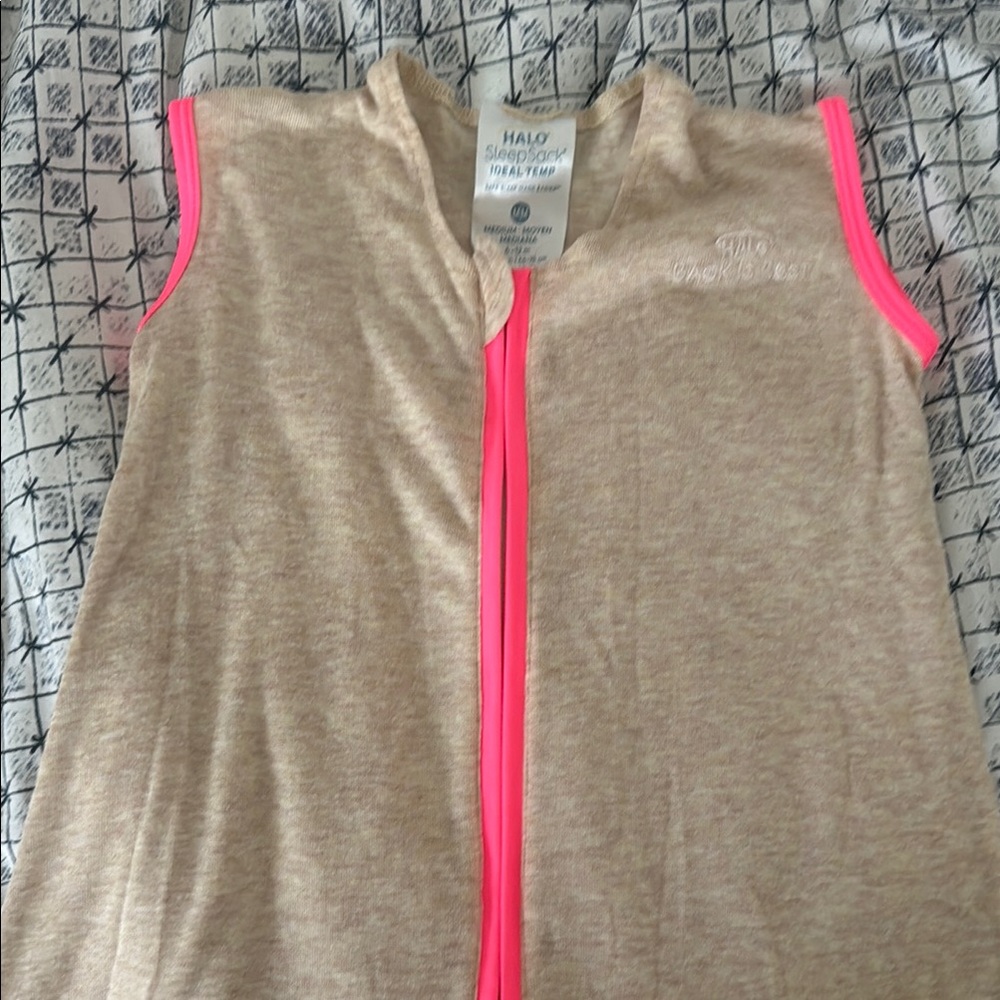 Halo SleepSack with Pink Trim